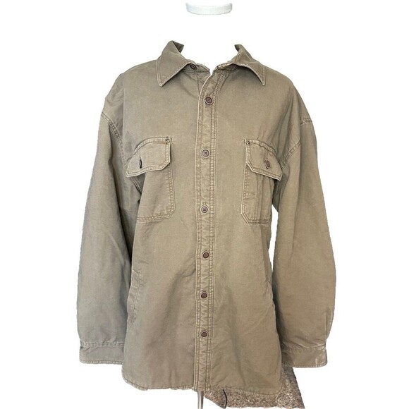 Outdoor Life Other - Vtg OUTDOOR LIFE Men's XL Fleece Lined Coat Jacket Cotton Brown Denim Hunting